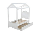 Rapunzel White Twin Bed - Furniture Now (CA)