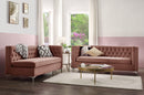 Rhett Dusty Pink Velvet Sectional Sofa - Furniture Now (CA)