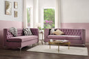 Rhett Purple Velvet Sectional Sofa - Furniture Now (CA)