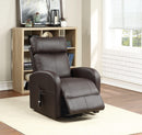 Ricardo Brown PU Recliner w/Power Lift - Furniture Now (CA)