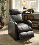 Ricardo Dark Gray PU Recliner w/Power Lift - Furniture Now (CA)