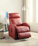 Ricardo Red PU Recliner w/Power Lift - Furniture Now (CA)
