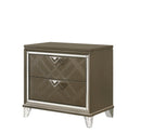 Skylar Dark Champagne Nightstand - Furniture Now (CA)
