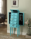 Tammy Light Blue Jewelry Armoire - Furniture Now (CA)