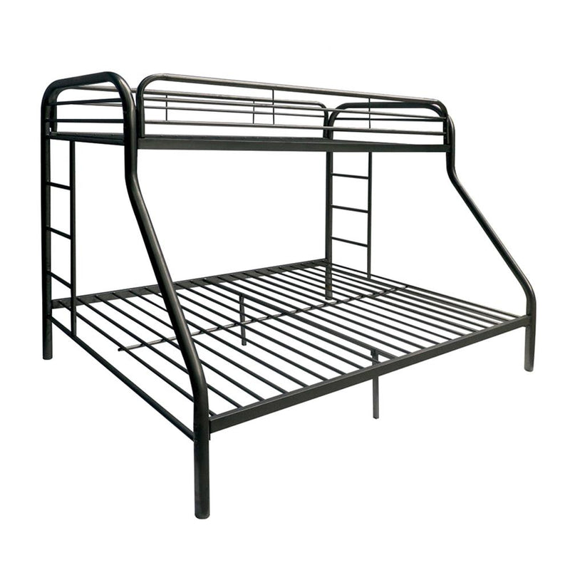Tritan Black Bunk Bed (Twin/Full) - Furniture Now (CA)