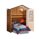 Tree House Rustic Oak Loft Bed (Twin Size) - Furniture Now (CA)