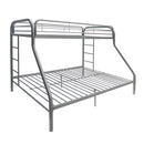 Tritan Silver Bunk Bed (Twin XL/Queen) - Furniture Now (CA)