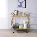 Traverse Champagne & Mirrored Serving Cart - Furniture Now (CA)