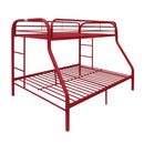 Tritan Red Bunk Bed (Twin/Full) - Furniture Now (CA)
