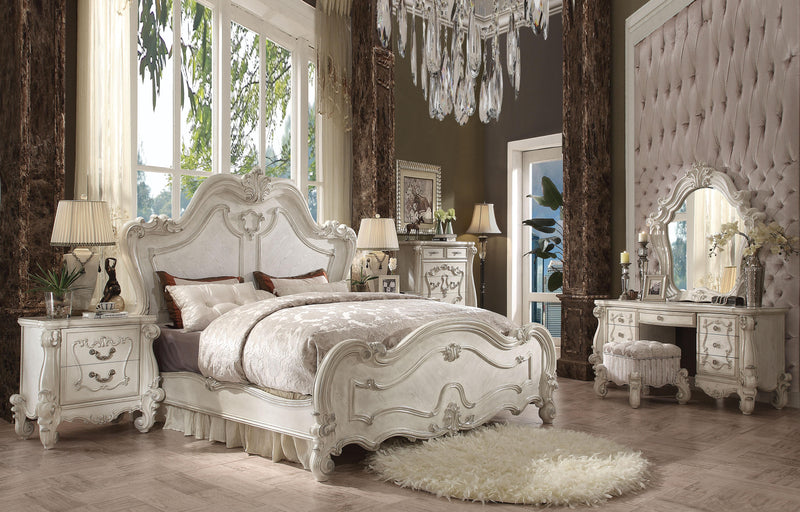 Versailles Bone White California King Bed - Furniture Now (CA)