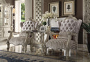 Versailles Ivory Velvet & Bone White Chair & 1 Pillow - Furniture Now (CA)