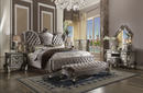 Versailles Velvet & Antique Platinum California King Bed - Furniture Now (CA)