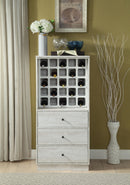 Wiesta Antique White Wine Cabinet - Furniture Now (CA)