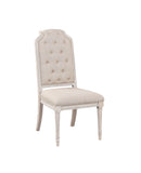 Wynsor Fabric & Antique Champagne Side Chair - Furniture Now (CA)