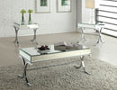 Yuri Mirrored Top & Chrome Coffee Table - Furniture Now (CA)
