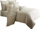 Avenue A 9-pc Queen Comforter Set in Natural - Furniture Now (CA)
