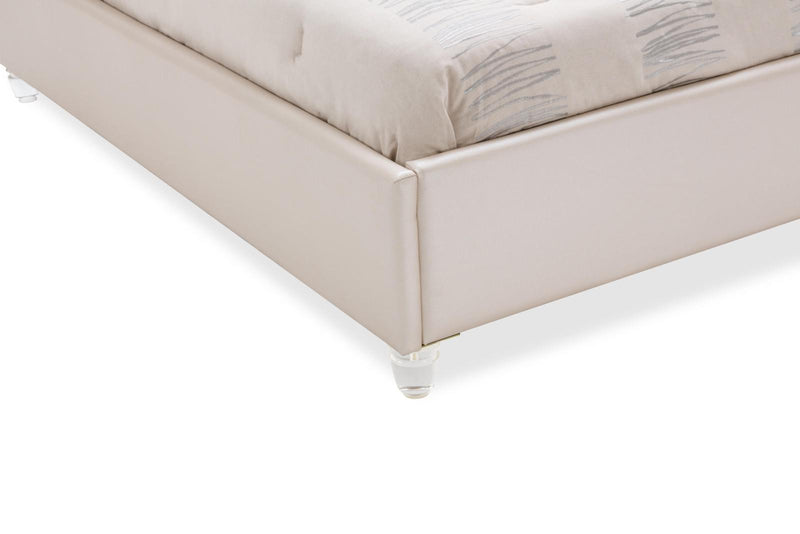 Glimmering Heights Queen Upholstered Bed in Ivory 9011000QN-111 - Furniture Now (CA)
