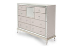 Hollywood Loft Upholstered Dresser in Frost - Furniture Now (CA)