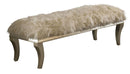 Hollywood Swank Bed Bench in Platinum - Furniture Now (CA)