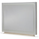 Hollywood Swank Rectangular Dresser Mirror in Crystal Croc - Furniture Now (CA)