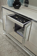 Hollywood Swank Upholstered Dresser in Crystal Croc - Furniture Now (CA)