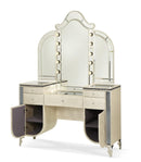 Hollywood Swank Vanity Mirror in Crystal Croc - Furniture Now (CA)