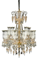 Lighting Garnier 15 Light Chandelier in Clear and Gold - Furniture Now (CA)
