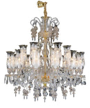 Lighting Garnier 18 Light Chandelier in Clear and Gold - Furniture Now (CA)