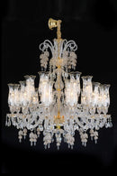 Lighting Garnier 18 Light Chandelier in Clear and Gold - Furniture Now (CA)