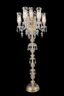 Lighting Garnier 7 Light Floor Lamp in Clear and Gold - Furniture Now (CA)