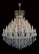 Lighting Grand Versailles 45 Light Chandelier in Clear and Gold - Furniture Now (CA)