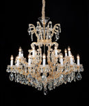 Lighting La Scala 19 Light Chandelier in Cognac and Gold - Furniture Now (CA)