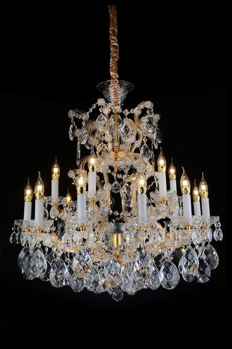 Lighting San Carlo 25 Light Chandelier in Clear and Gold - Furniture Now (CA)