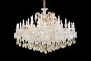 Lighting San Carlo 37 Light Chandelier in Clear and Gold - Furniture Now (CA)
