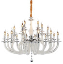 Lighting San Marco 21 Light Chandelier in Opalescent and Chrome - Furniture Now (CA)