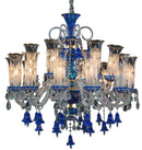 Lighting Winter Palace 18 Light Chandelier in Blue, Clear and Gold - Furniture Now (CA)