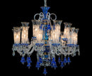 Lighting Winter Palace 18 Light Chandelier in Blue, Clear and Gold - Furniture Now (CA)