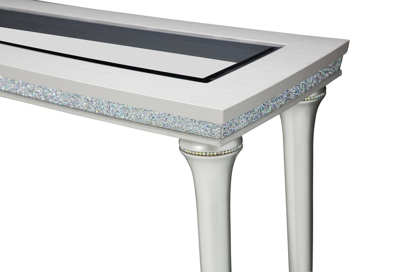 Melrose Plaza Console Table in Dove - Furniture Now (CA)