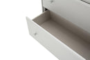 Melrose Plaza Upholstered Five Drawer Chest in Dove - Furniture Now (CA)