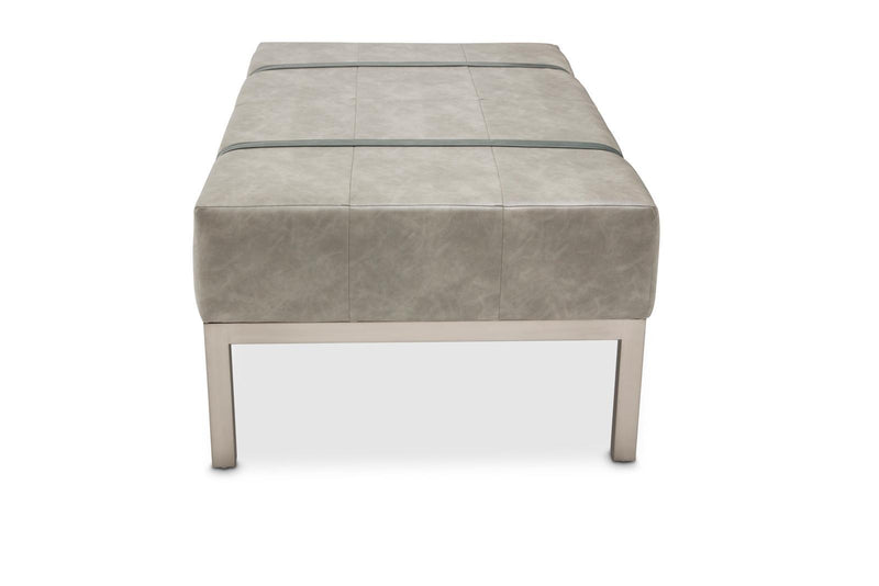 Menlo Station Rectangular Cocktail Ottoman in DoveGray - Furniture Now (CA)