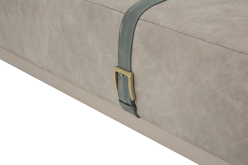 Menlo Station Rectangular Cocktail Ottoman in DoveGray - Furniture Now (CA)