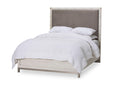 Menlo Station California King Panel Bed w/ Fabric Insert in Eucalyptus - Furniture Now (CA)