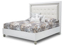 Sky Tower California King Upholstered Platform Bed in White Cloud - Furniture Now (CA)