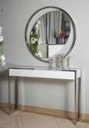 State St Console Table in Glossy White - Furniture Now (CA)