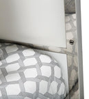 State St Queen Metal Canopy Bed in Glossy White - Furniture Now (CA)