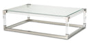 State St Rectangular Cocktail Table in Stainless Steel - Furniture Now (CA)