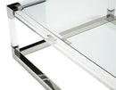 State St Rectangular Cocktail Table in Stainless Steel - Furniture Now (CA)