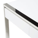 State St Writing Desk in Glossy White - Furniture Now (CA)
