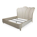 Villa Cherie Eastern King Channel Tufted Upholstered Bed in Caramel - Furniture Now (CA)