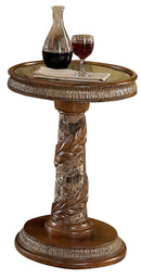 Villa Valencia Chair Side Table in Classic Chestnut - Furniture Now (CA)